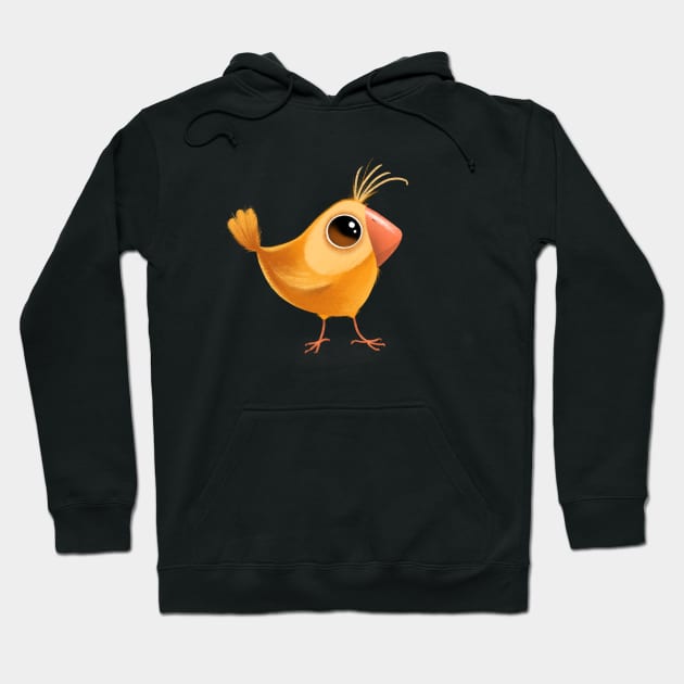 Cute yellow bird Hoodie by hyperactive